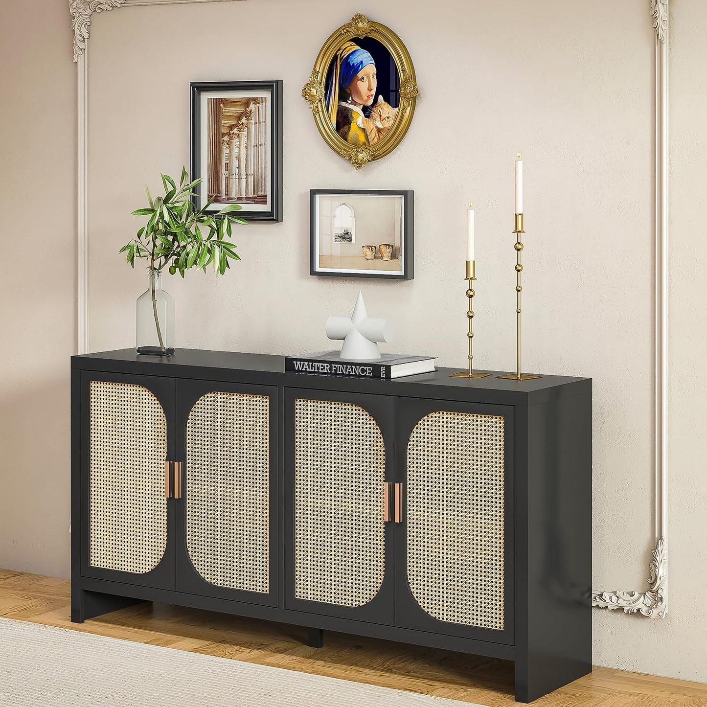 Rattan Sideboard Buffet Cabinet