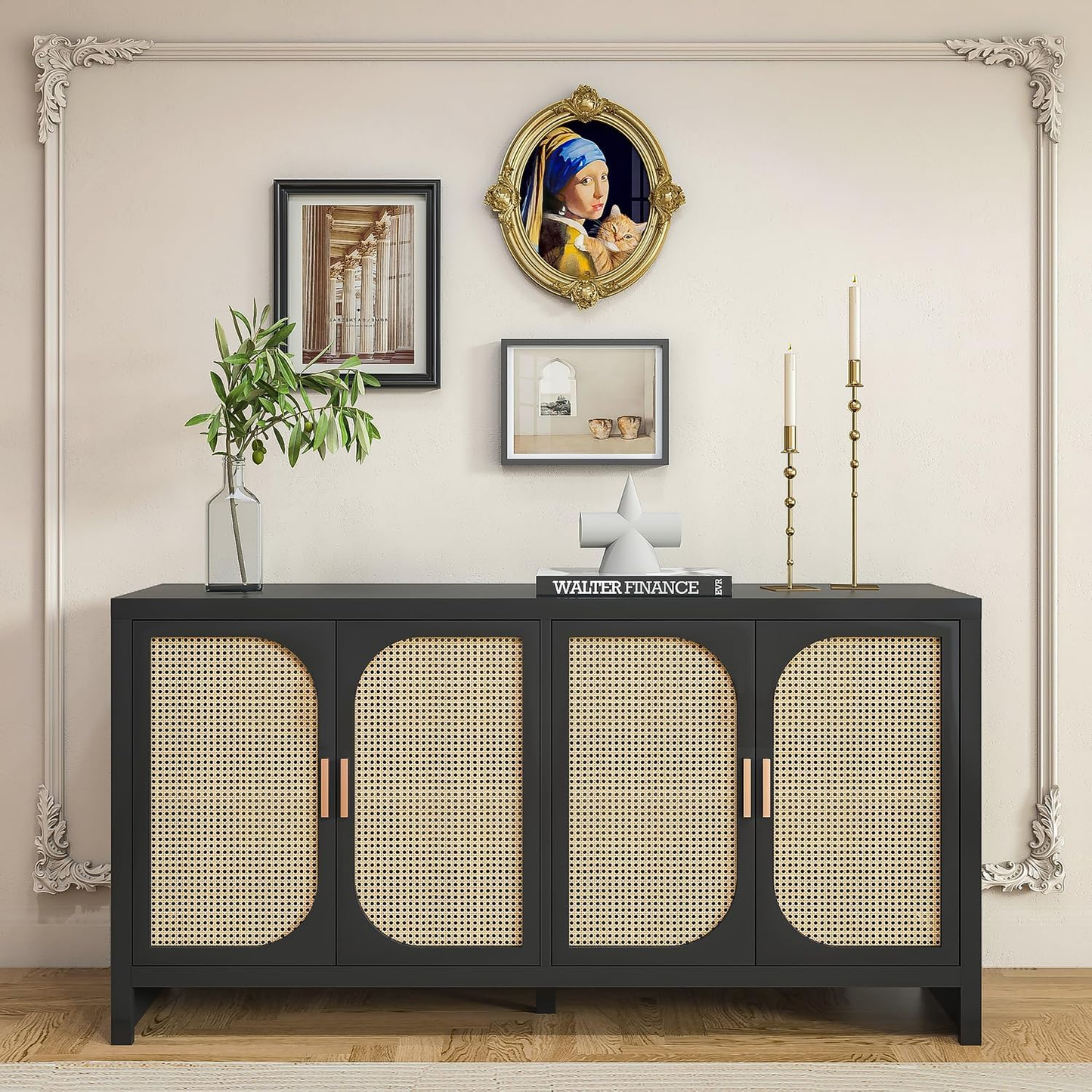Rattan Sideboard Buffet Cabinet