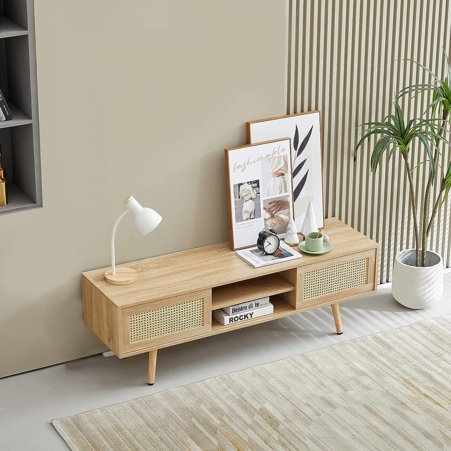 Rattan TV Stand