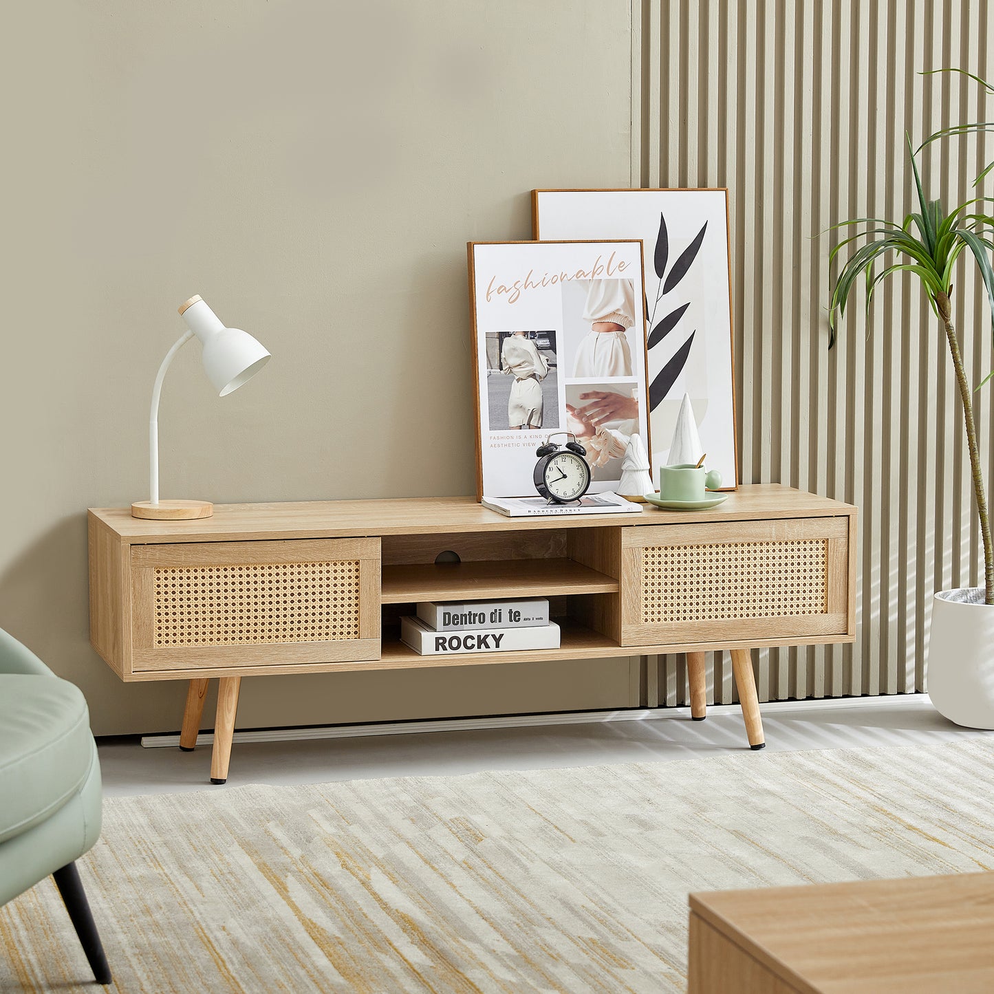 Rattan TV Stand